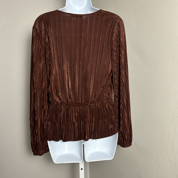 Zara Plisse Pleated Top - Picture 5 of 12